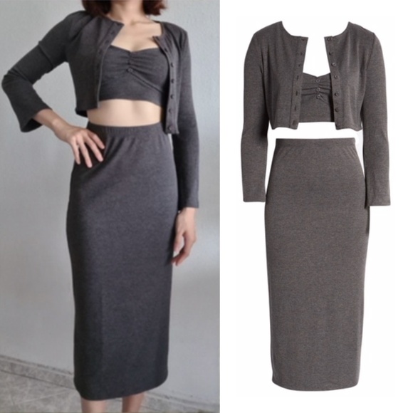 NEW Reformation Niko Set Iron Medium - Picture 1 of 17